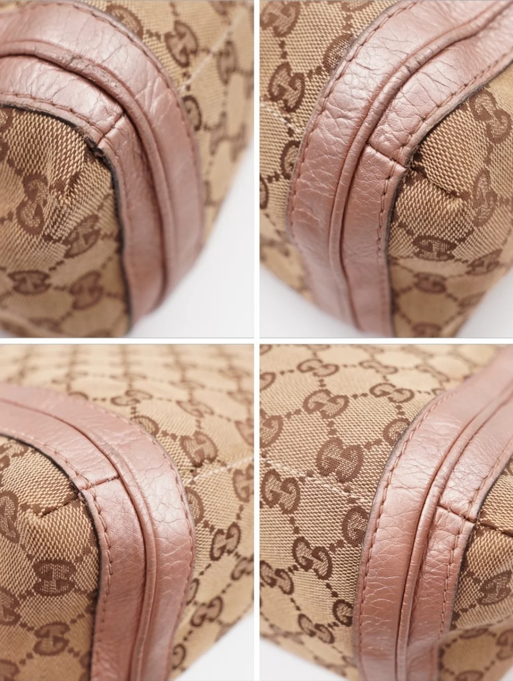 CH28 ❤️ GUCCI Monogram Bella Flap Bag Bamboo - Picture 6 of 16